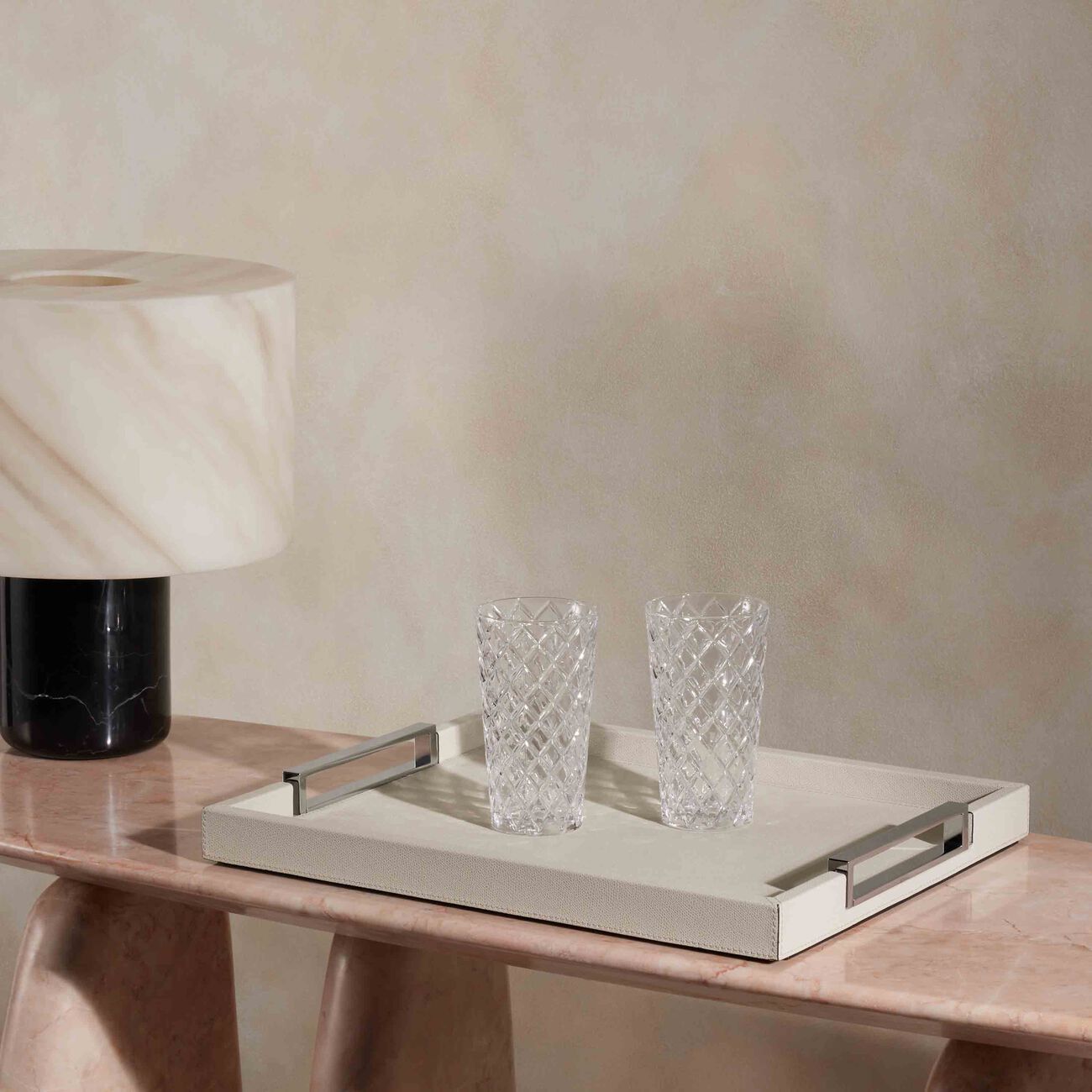 Victor Tray Rectangular Medium White giobagnara victor tray rectangular medium white