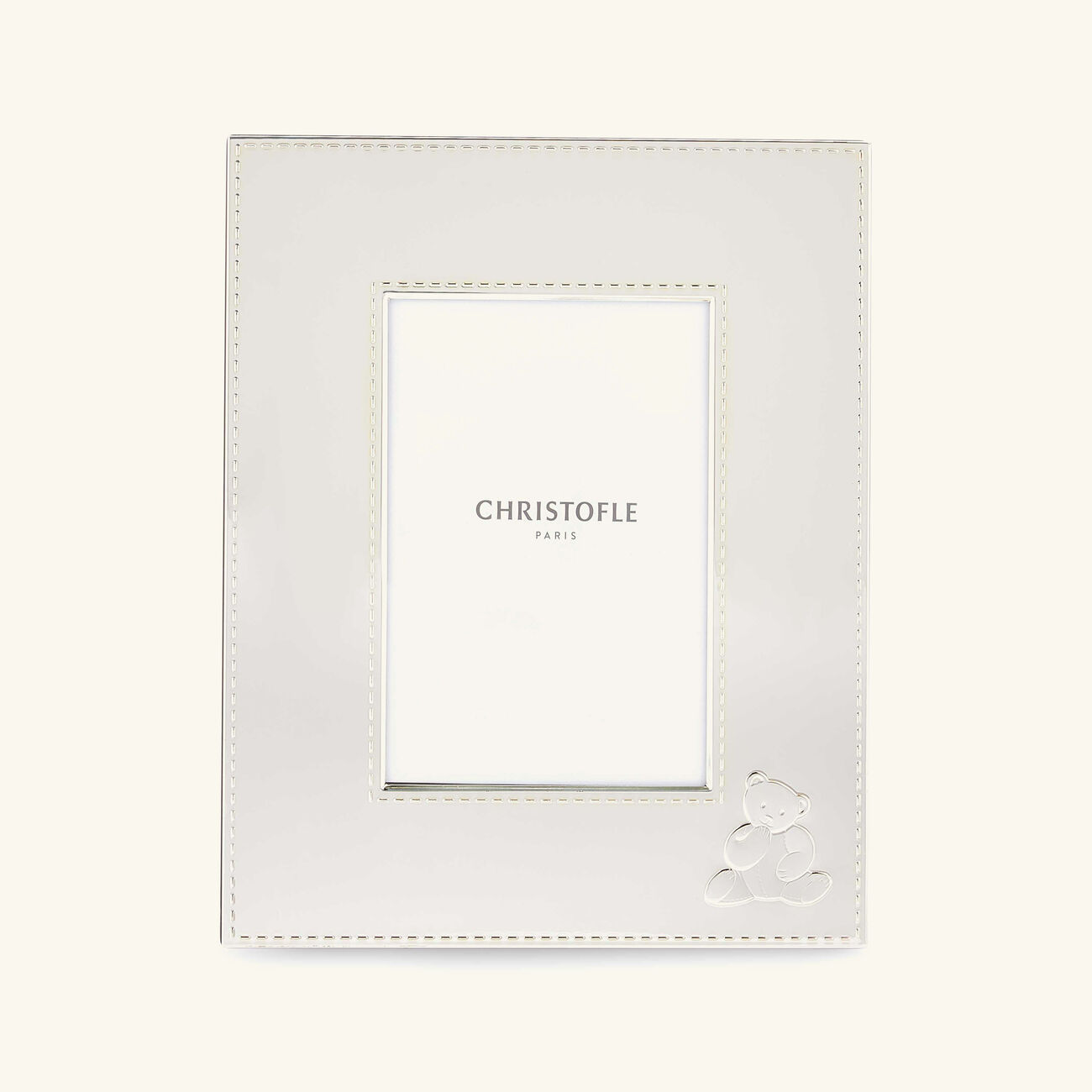 christofle charly bear picture frame silver plated 10x15cm