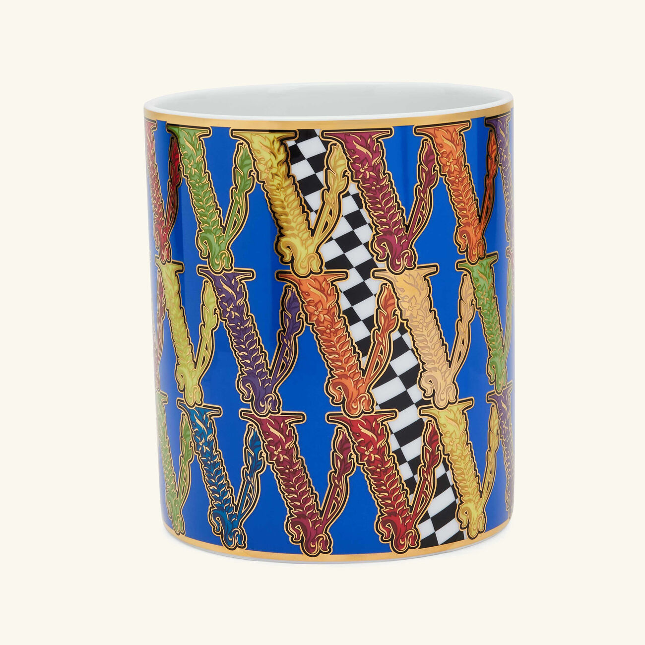 Virtus Gala Vase Small Blue versace virtus gala vase small blue