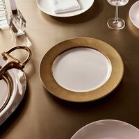 Sauvage Blanc Service Plate Round Gold 29cm bernardaud sauvage blanc service plate round gold 29cm