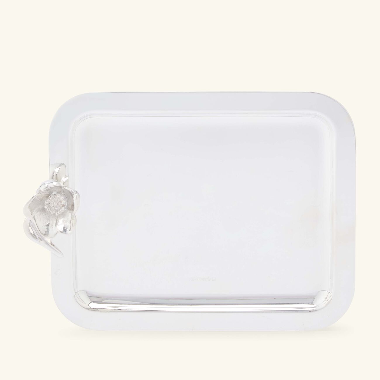 christofle anemone serving tray rectangular small silver plated