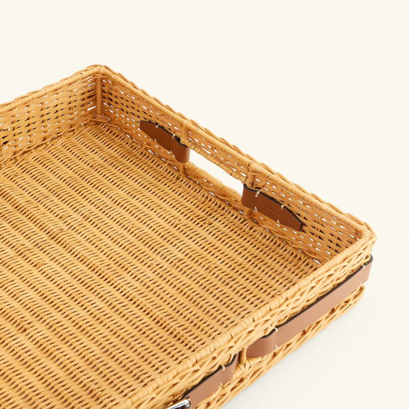 Bailey Serving Tray Rectangular Large Brown ralph lauren home bailey serving tray rectangular large brown