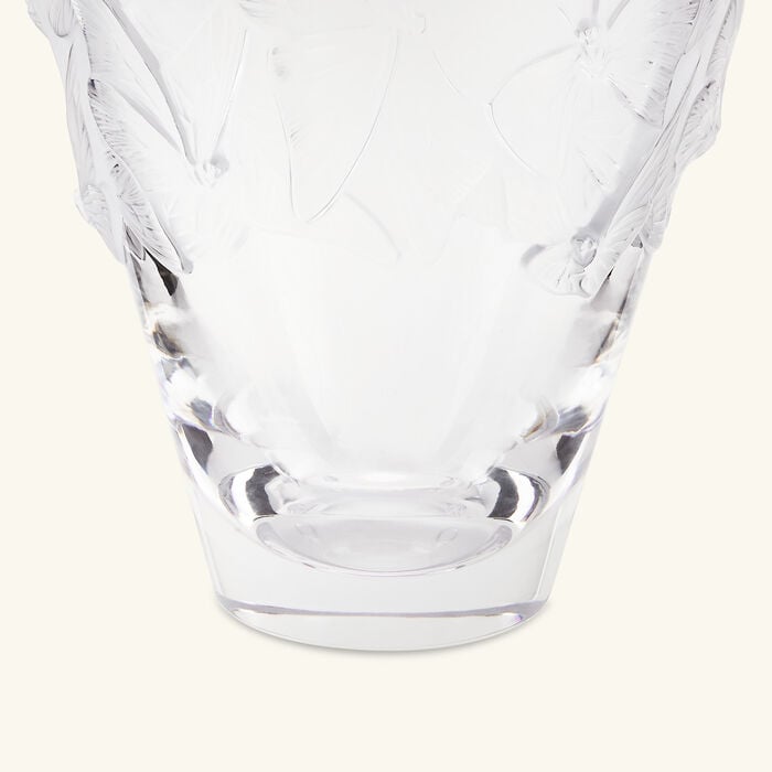 Papillons Vase Large Clear lalique papillons vase large clear