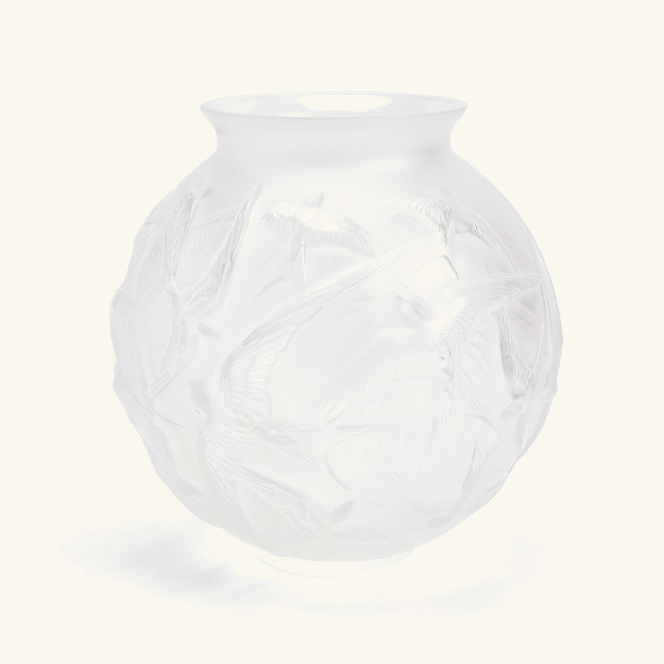 Hirondelles Vase Small Clear lalique hirondelles vase small clear
