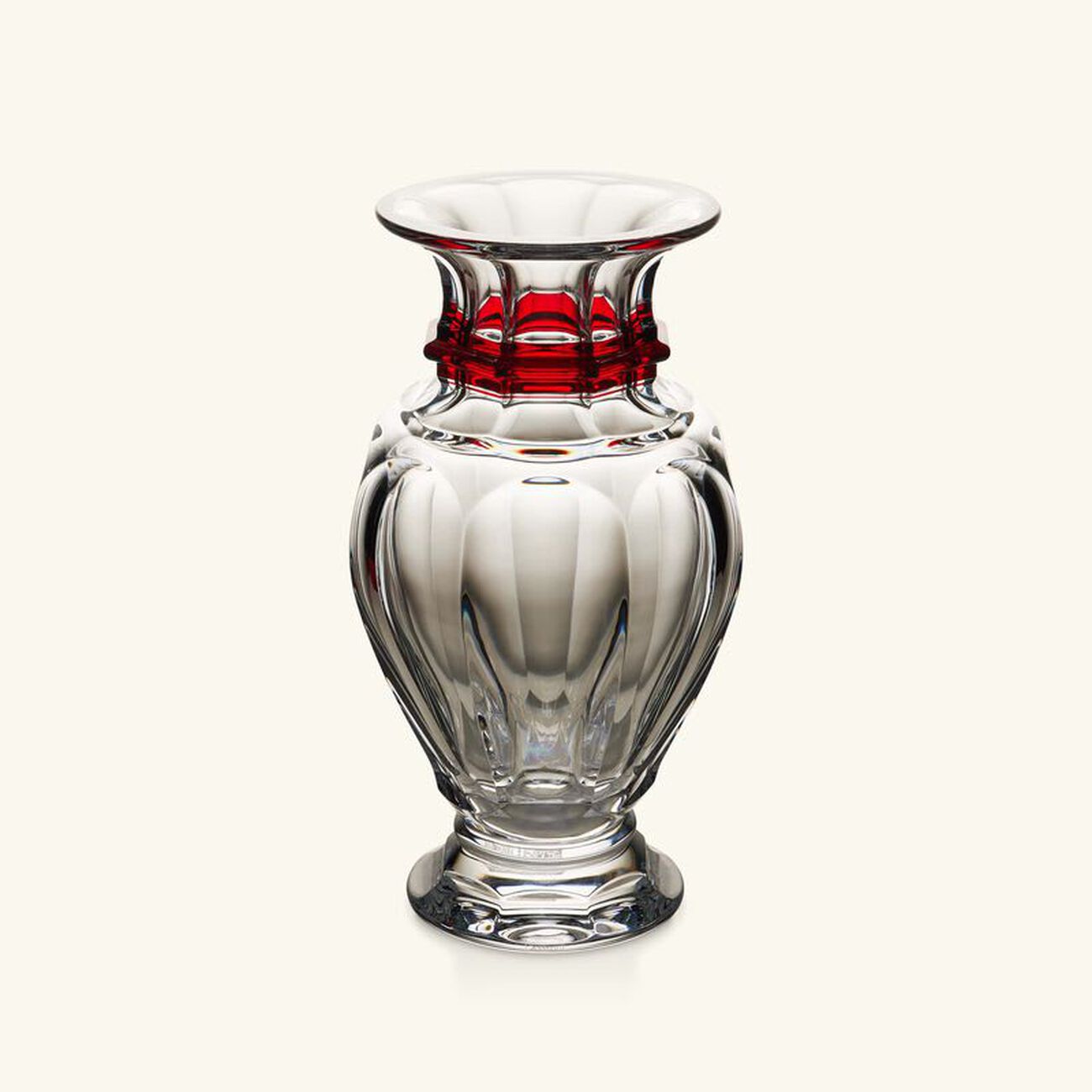 baccarat harcourt vase medium red