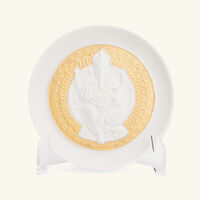 Goddess Lakshmi and Lord Ganesha Decorative Plates Set Gold lladro goddess lakshmi and lord ganesha decorative plates set gold