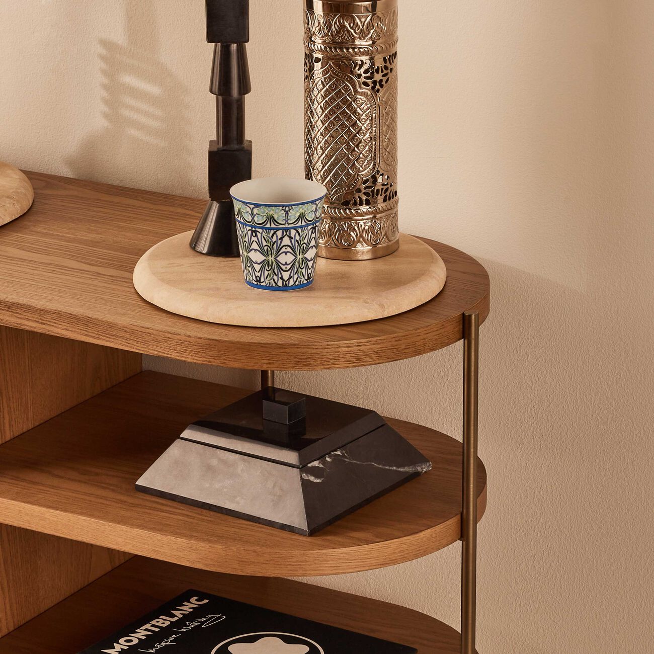 Bettina Bleu Tumbler with Candle bernardaud bettina bleu tumbler with candle