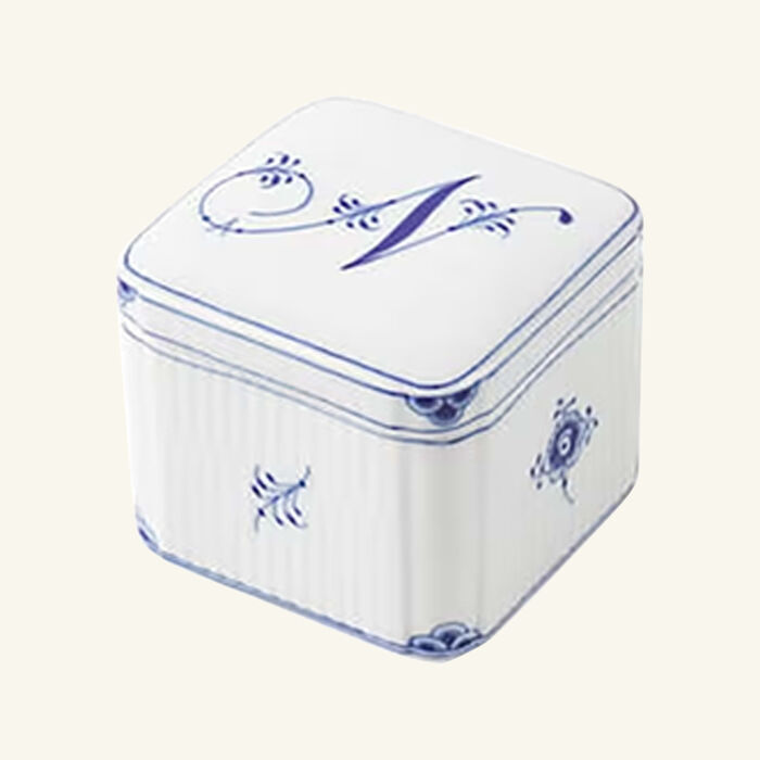 Alphabet Collection N Bonbonniere Box White royal copenhagen alphabet collection n bonbonniere box white