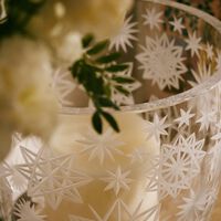 روكل وعاء كراكاتيت من الكريستال الشفاف   31 سم