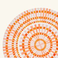 Terra Rosa Salad Plate Round Orange 21cm bernardaud terra rosa salad plate round orange 21cm