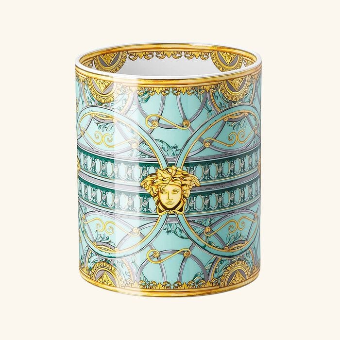 versace scala del palazzo verde vase small green