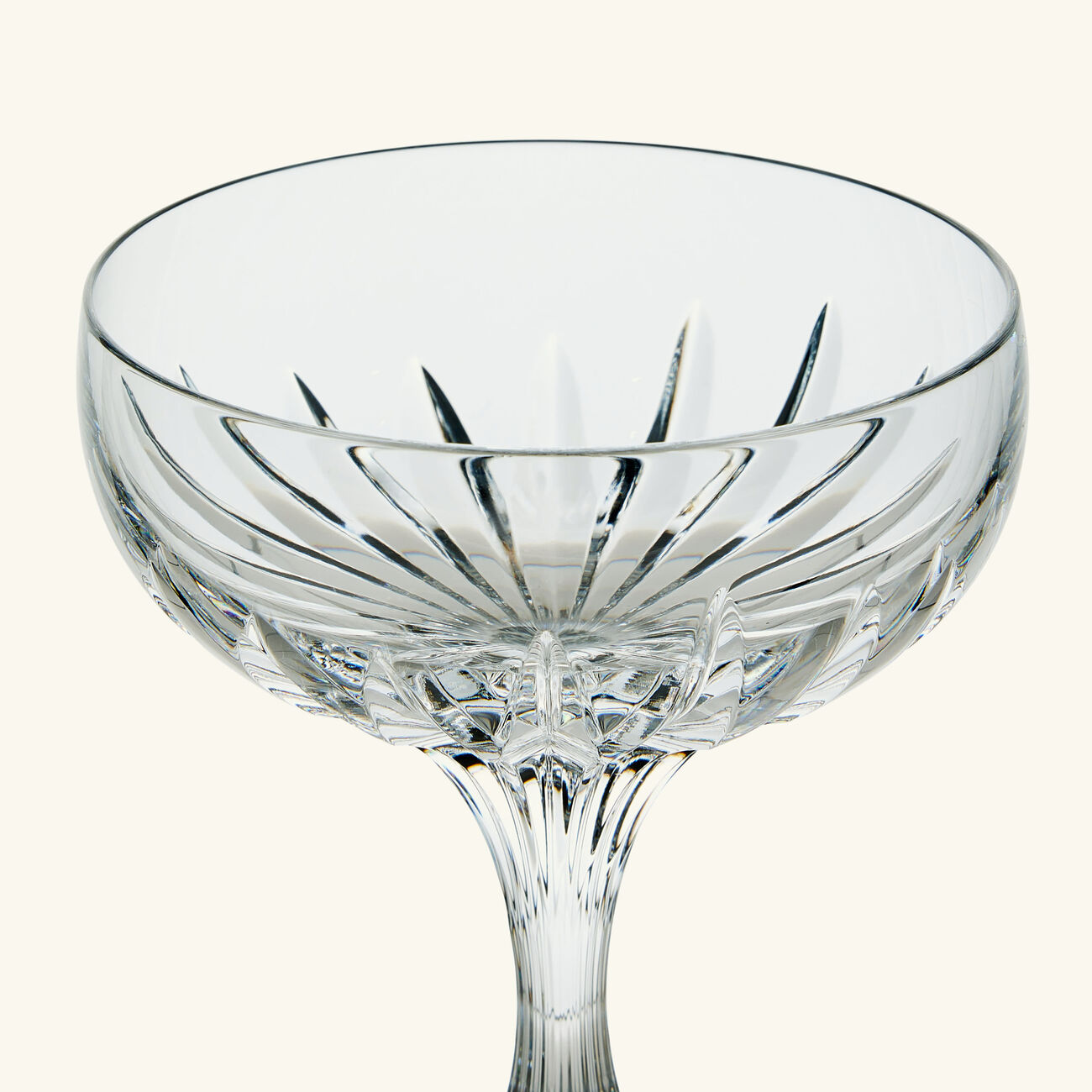 baccarat massena champagne glass clear set of 2