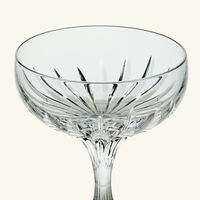 baccarat massena champagne glass clear set of 2