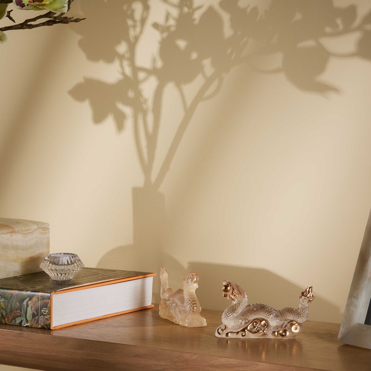 lalique tianlong dragon sculpture small gold