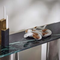 Copper Snake Sculpture Large Gold lladro copper snake sculpture large gold