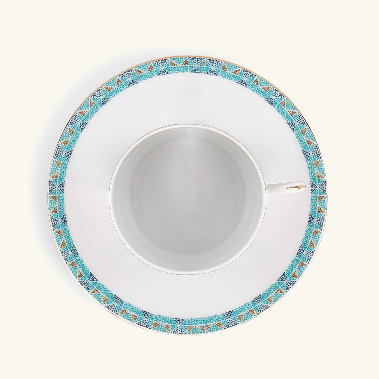 haviland portofino tea cup   saucer blue set of 4