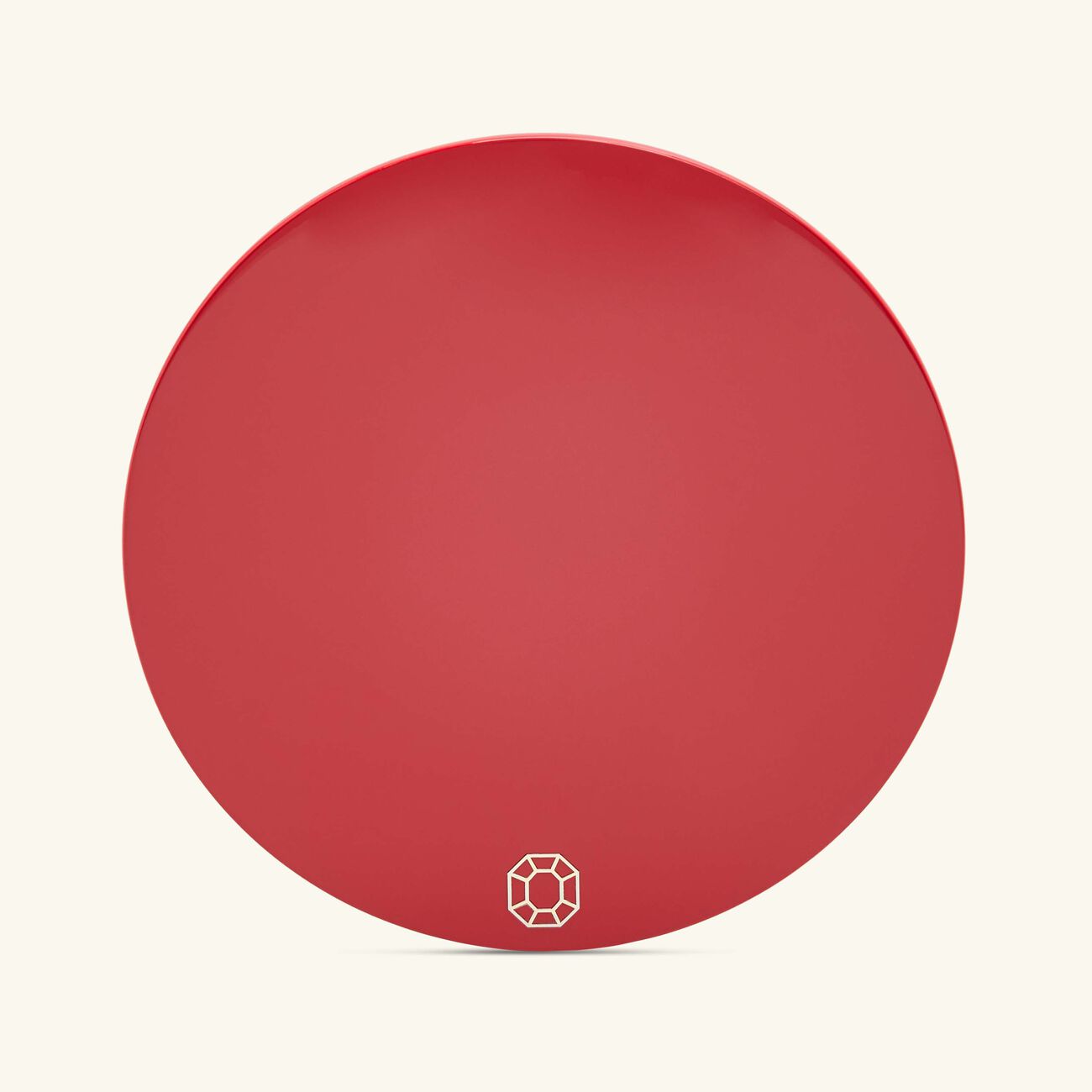 baccarat octogone coasters red set of 4