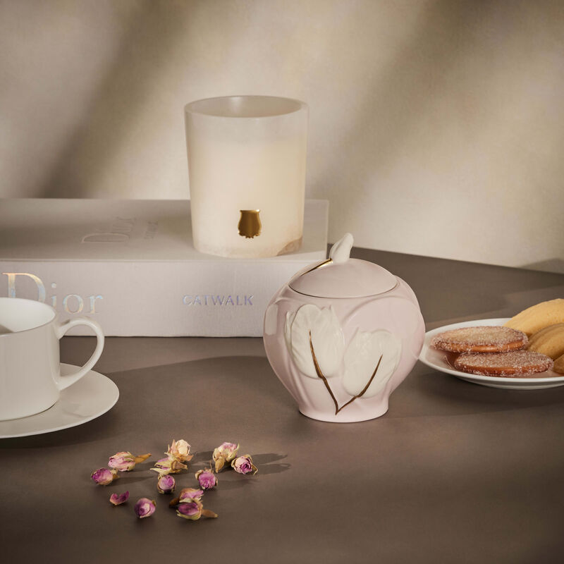 فيلاري وعاء السكر توليب وردي