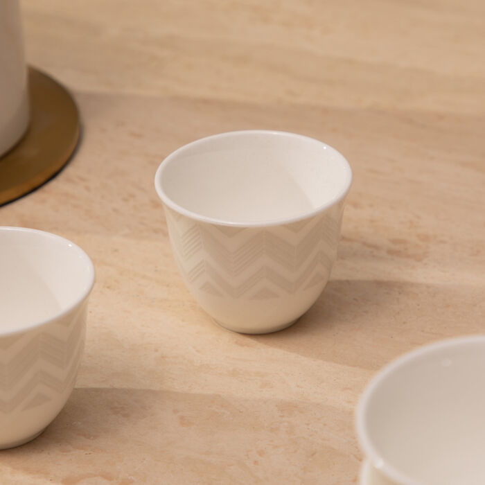 ZIG ZAG Arabic Cup White Set of 6 missoni home zig zag arabic cup white set of 6