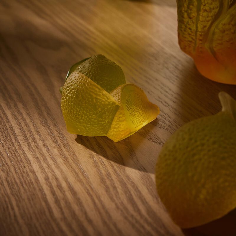 دوم منحوتة سيتروس التزيينية صفراء اللون   بالحجم المتوسط   إصدار محدود