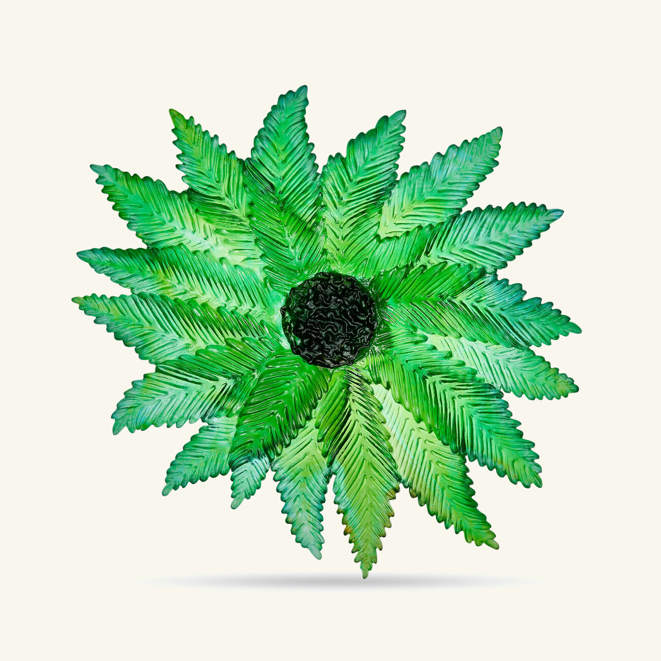 daum palm beach centerpiece green