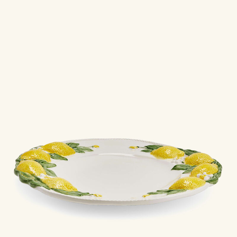 Lemon Charger Plate Round White 36cm les ottomans lemon charger plate round white 36cm