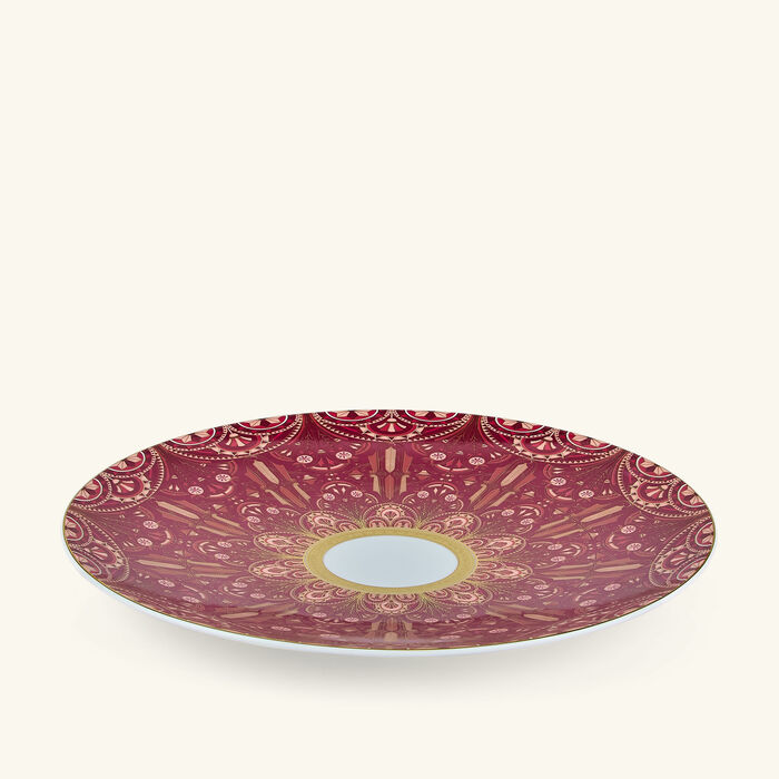 haviland reves du nil pourpre service plate red 31cm