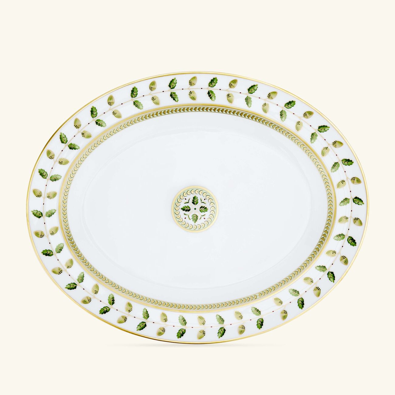 برناردو طبق الضيافة كونستانس بيضاوي أخضر 33 سم