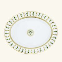 برناردو طبق الضيافة كونستانس بيضاوي أخضر 33 سم