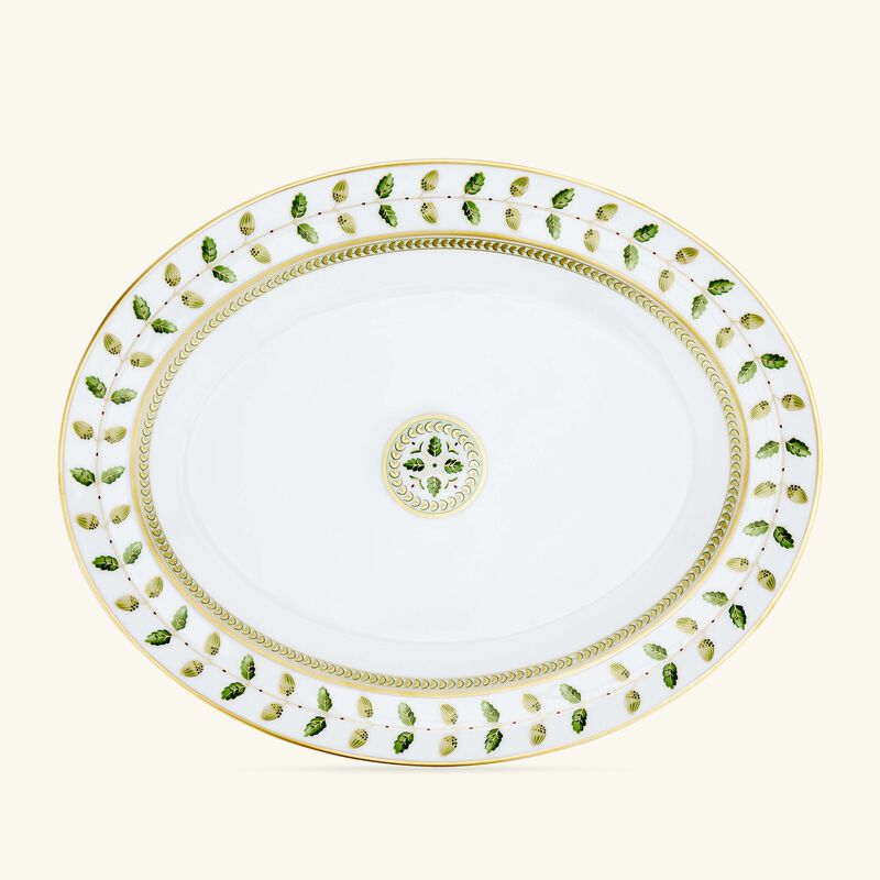 برناردو طبق الضيافة كونستانس بيضاوي أخضر 33 سم