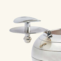 كريستوفل منفضة دائرية صغيرة جدًا باللون الفضي