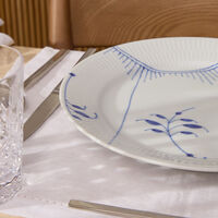 رويال كوبنهاغن طقم أطباق العشاء بلو ميغا دائري أبيض 27 سم من طبقين