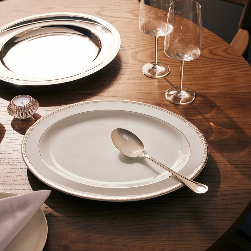 christofle albi serving spoon silver plated