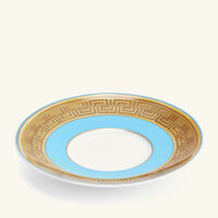 فيرساتشي فنجان الشاي بلو كوين مع صحنه أزرق