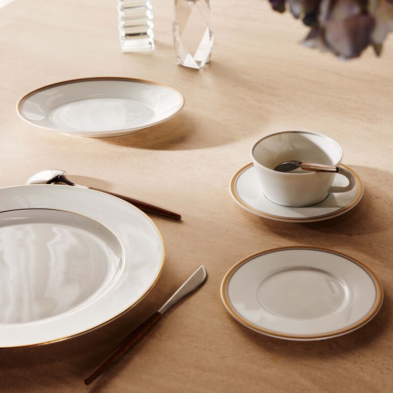 Gage Tea Tea Cup & Saucer White bernardaud gage tea tea cup saucer white