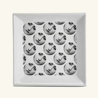 Tema e Variazioni no.198 Trinket Tray Square Small White fornasetti tema e variazioni no 198 trinket tray square small white