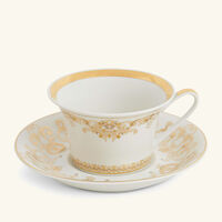 Medusa Gala Gold Tea Cup & Saucer White versace medusa gala gold tea cup saucer white