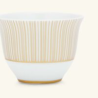 bernardaud sol arabic coffee cup gold