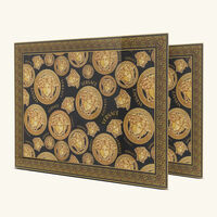 versace medusa amplified placemat black set of 2