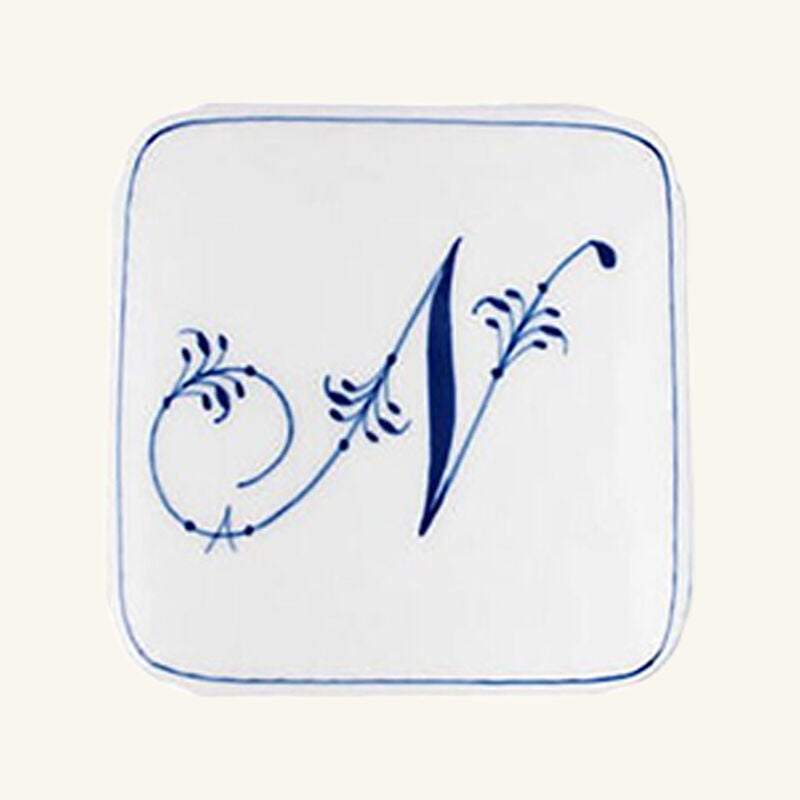 royal copenhagen alphabet collection n bonbonniere box white