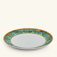 versace scala del palazzo plate round green 28cm