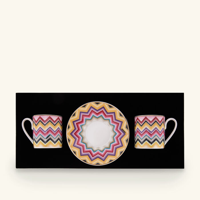 MARRAKECH Coffee Cup & Saucer Multicolor Set of 2 missoni home marrakech coffee cup saucer multicolor set of 2