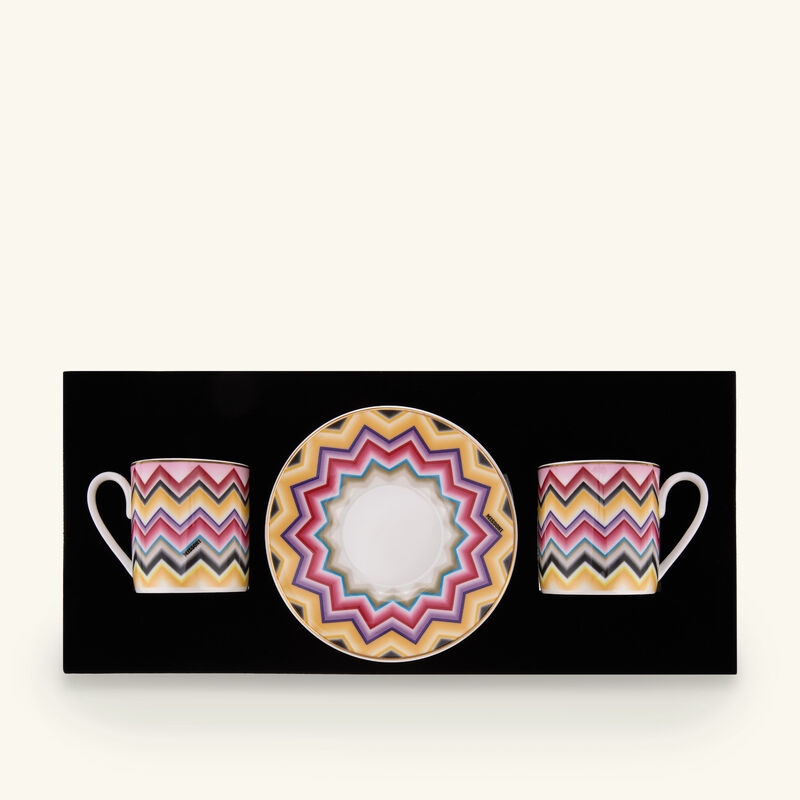 MARRAKECH Coffee Cup & Saucer Multicolor Set of 2 missoni home marrakech coffee cup saucer multicolor set of 2