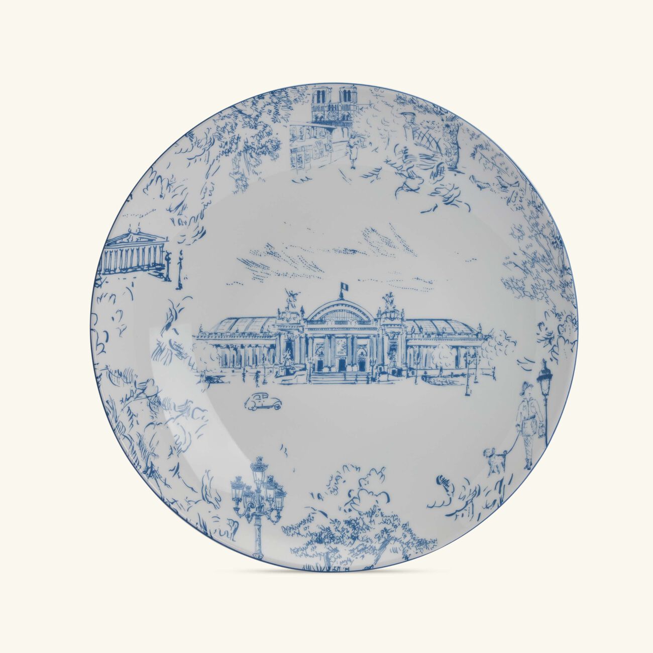 Tout Paris Serving Platter Round Blue 29cm bernardaud tout paris serving platter round blue 29cm