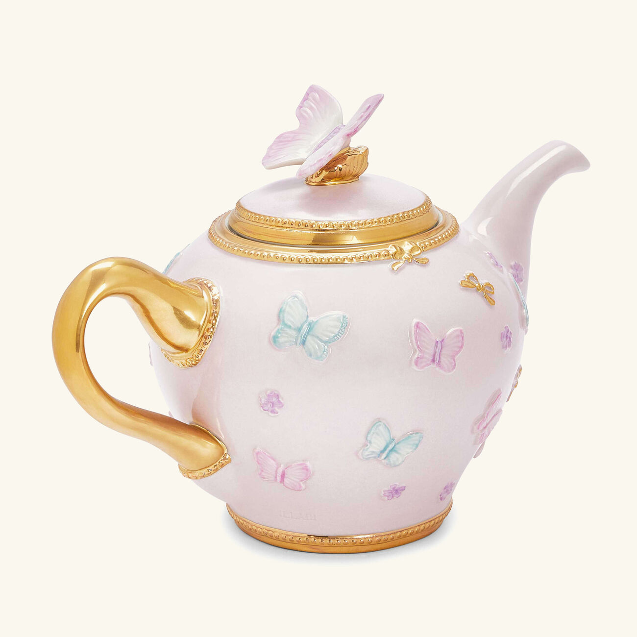Butterfly Tea Pot Pink villari butterfly tea pot pink