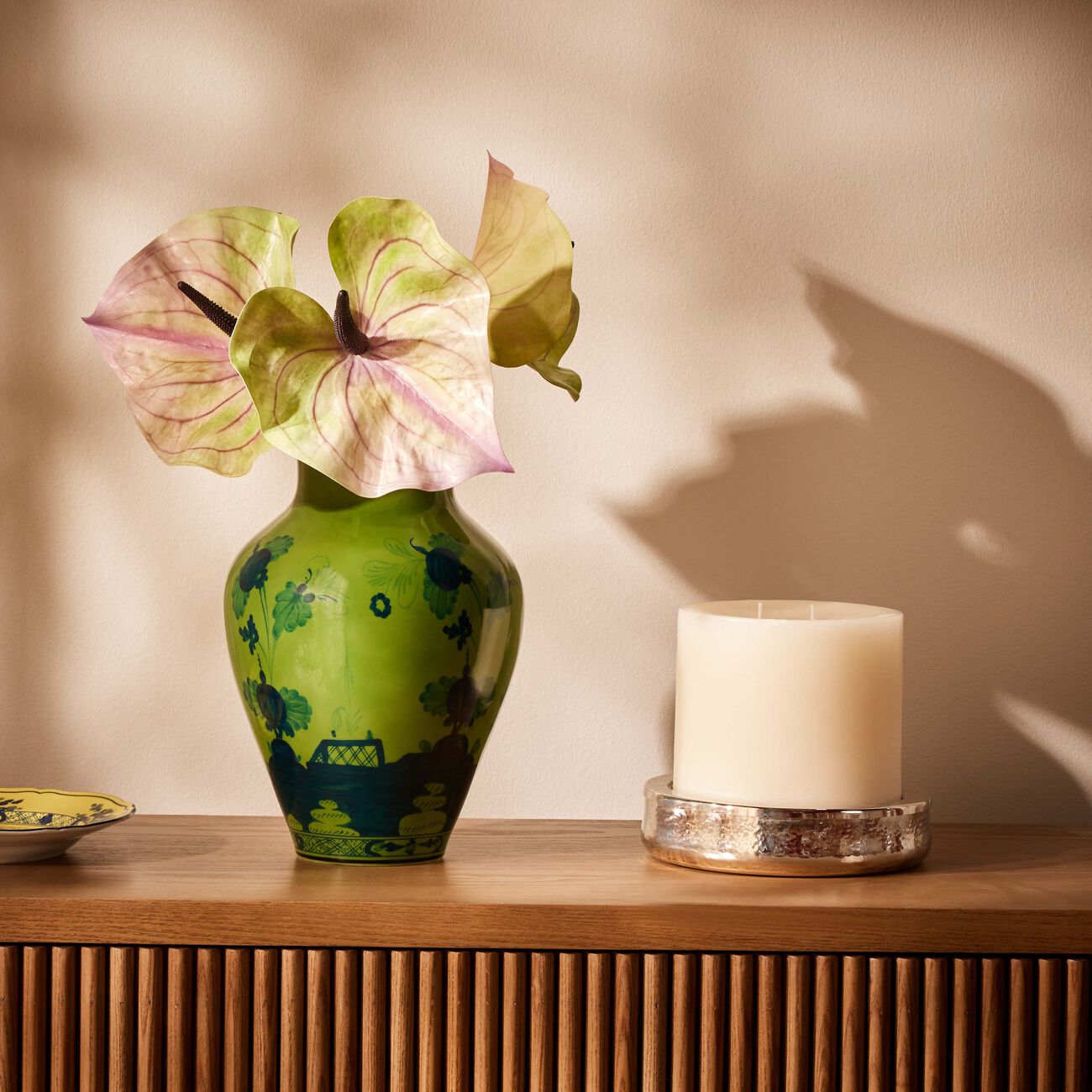 Oriente Italiano Malachite Vase Medium Green ginori 1735 oriente italiano malachite vase medium green