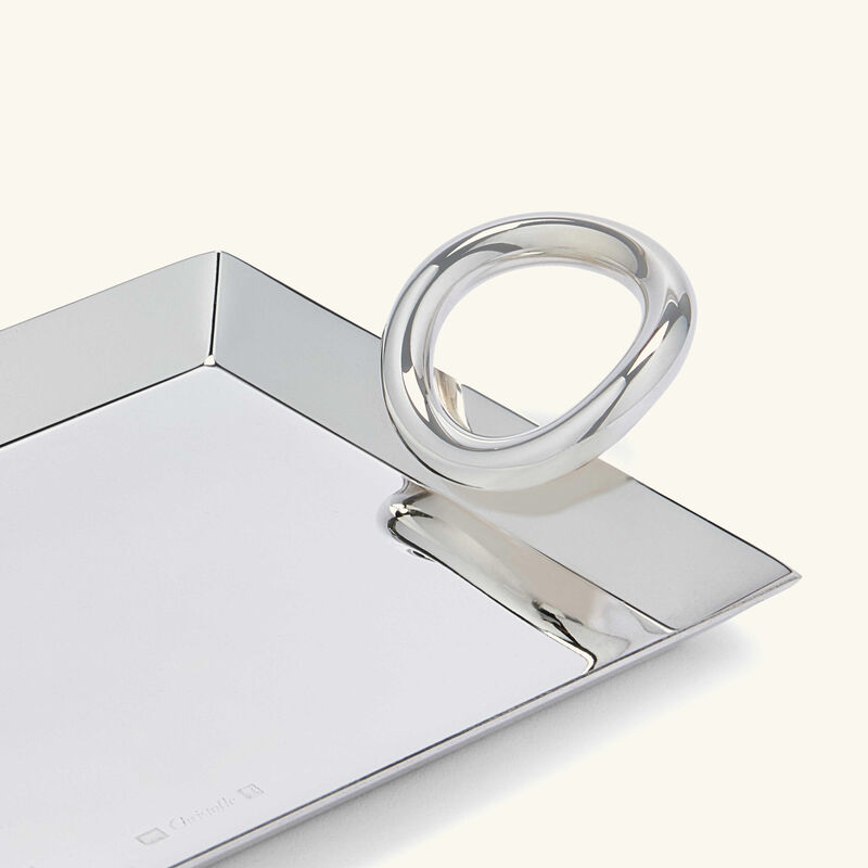 Vertigo Business Card Tray Silver Plated christofle vertigo business card tray silver plated