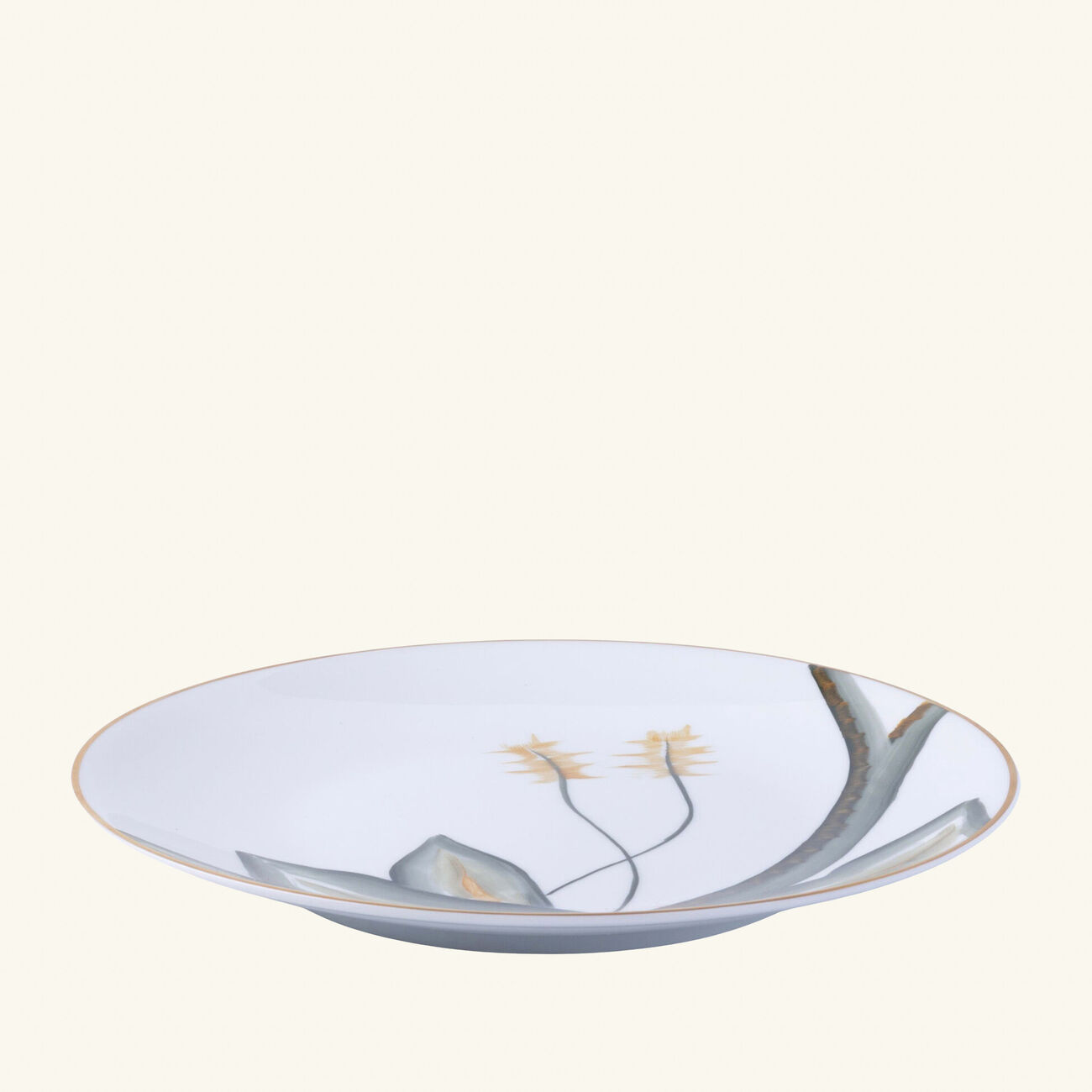 Handpainted Dessert Plate Round Green 21cm marie daage handpainted dessert plate round green 21cm