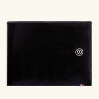 اس تي دوبون محفظة لاين دي ثنائية الطي سوداء