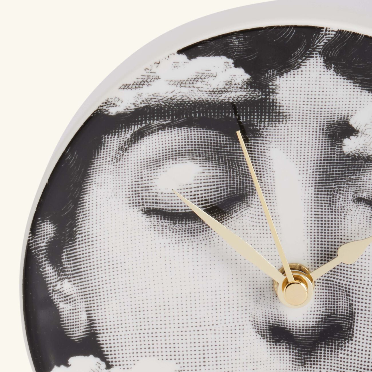 fornasetti tra le nuvole desk clock grey
